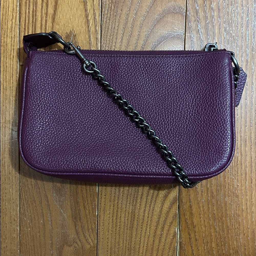 Coach 2019 Nolita Plum Studded Leather Bag in EUC - Picture 5 of 8